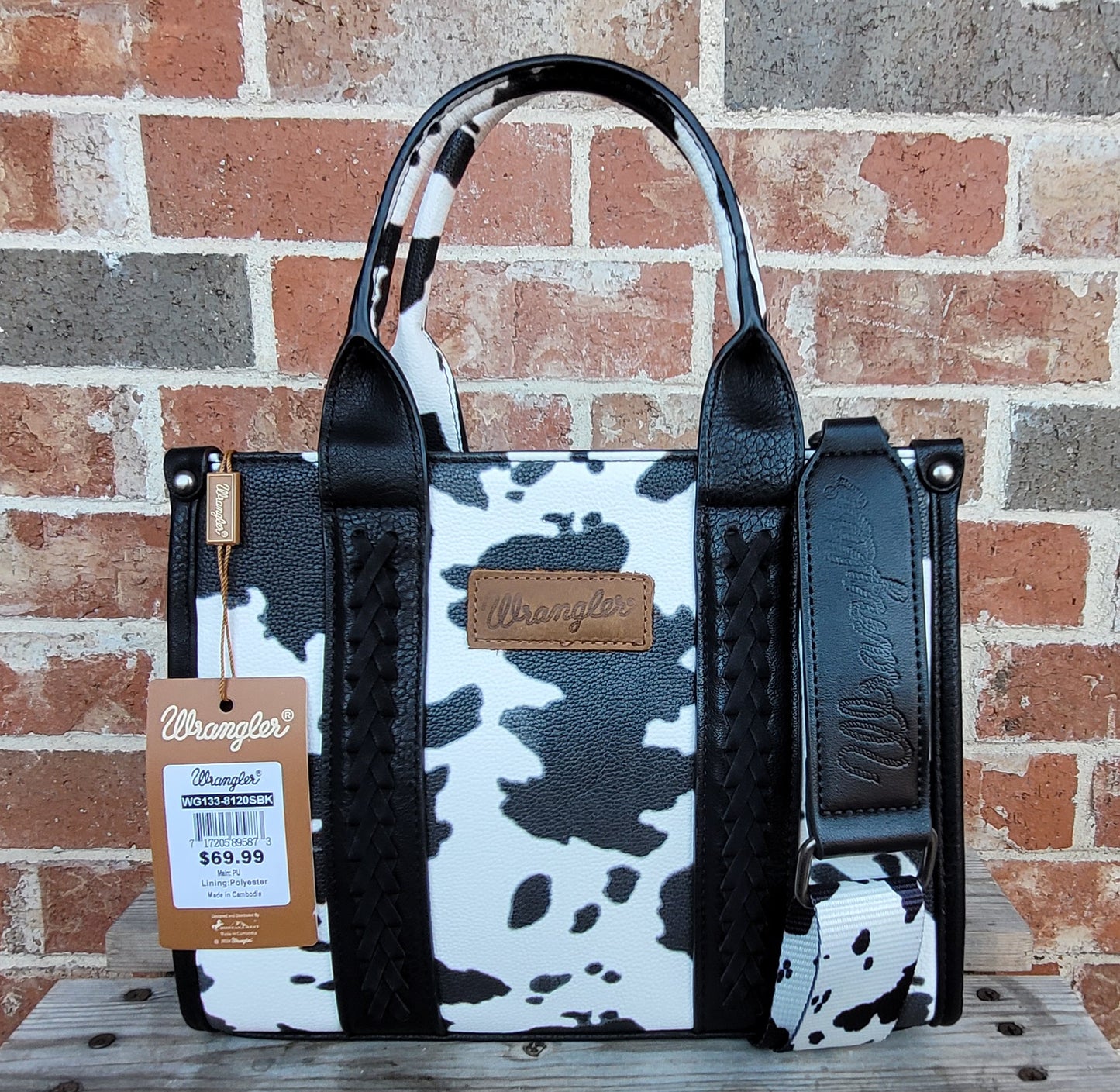 Wrangler Cow Print Concealed Carry Tote