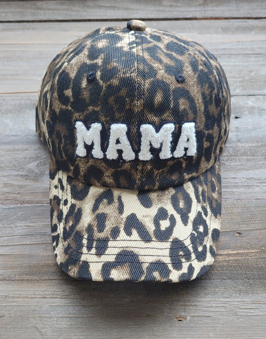 Leopard Mama Adjustable Cap