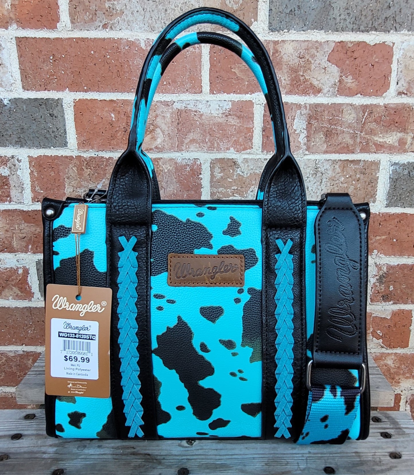 Wrangler Cow Print Concealed Carry Tote